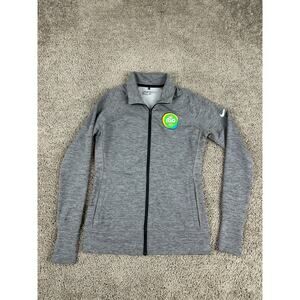 Nike Golf Jacket Womens Small Gray Rio 2016 Olympics Patch Lightweight Dri-FIT